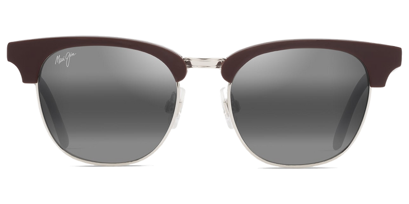 Maui Jim Holomua in Shiny Solid Brown / Neutral Grey (695-01) - Front View