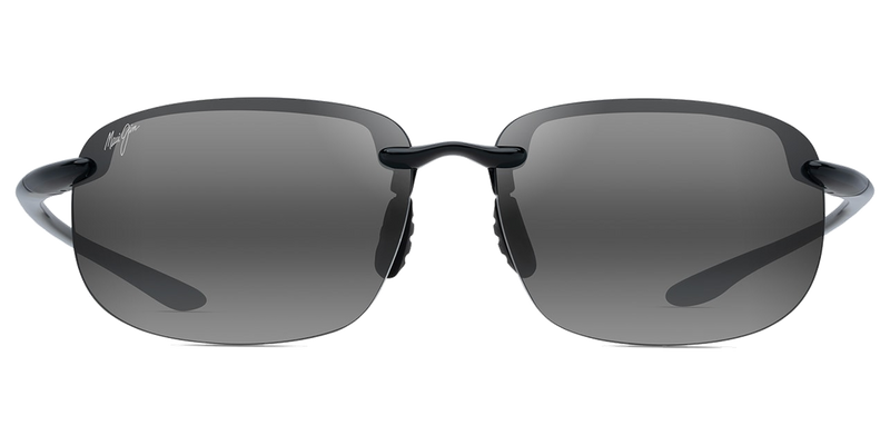 Maui Jim Ho‘okipa XLarge in Black Gloss / Neutral Grey (456-02) - Front View