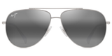 Shiny Silver with Black / Neutral Grey (589-17)