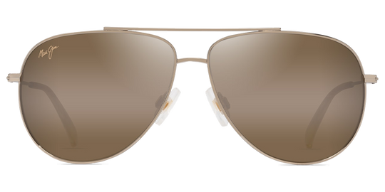 Maui Jim Hau‘oli - Shiny Light Gold with Orange &amp; Yellow / HCL® Bronze (H665-16B)