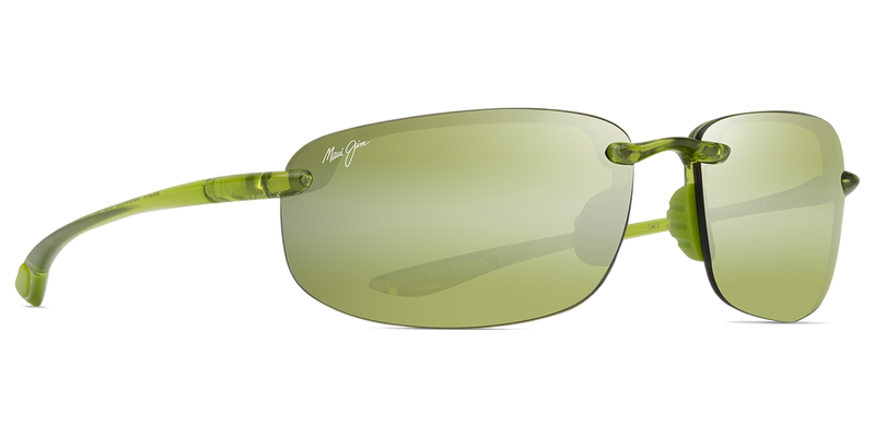 Maui Jim Ho‘okipa in Shiny Transparent Light Green / Maui HT™ (HT407-15) - Temple Detail