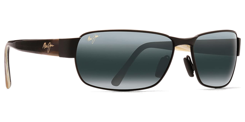 Maui Jim Black Coral in Matte Black / Neutral Grey (249-2M) - Side View