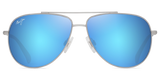 Shiny Silver w/Crystal / Blue Hawaii (B589-17A)