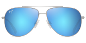 Shiny Silver w/Crystal / Blue Hawaii (B589-17A)