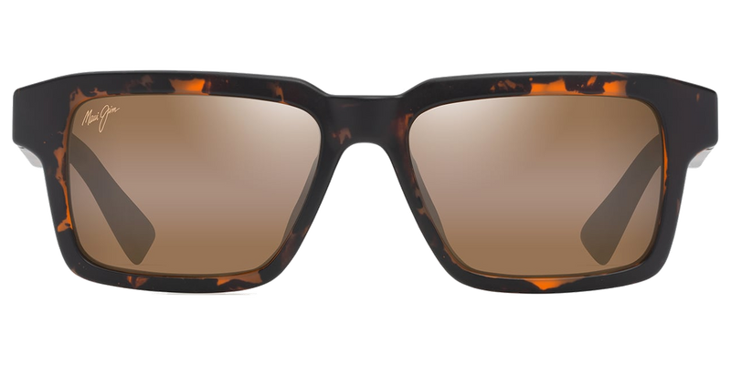 Maui Jim Kahiko in Matte Dark Havana / HCL® Bronze (H635-10) - Temple Detail