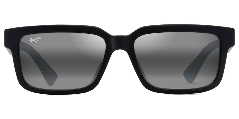 Maui Jim Hiapo Asian Fit in Matte Black / Neutral Grey (655-02) - Front View