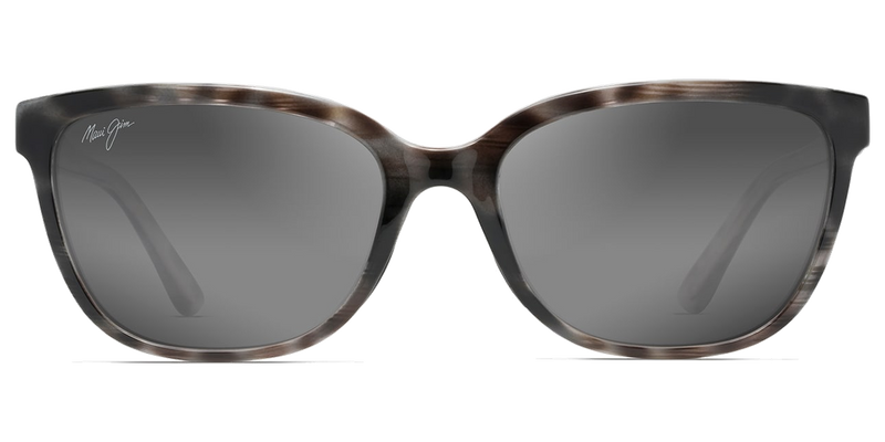 Maui Jim Honi in Grey Tortoise Stripe / Neutral Grey (GS758-11S) - Temple Detail