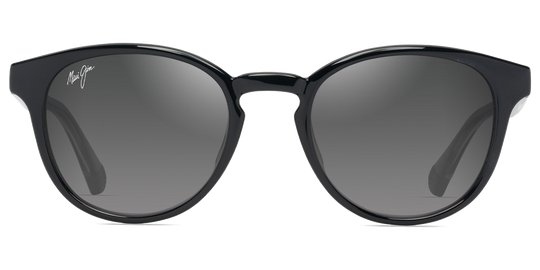 Maui Jim Hiehie - Shiny Black with Trans Light Grey / Neutral Grey (GS636-14)