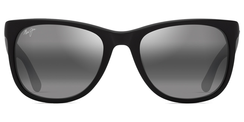 Maui Jim Kikonia XL in Matte Black / Neutral Grey (693-02) - Front View