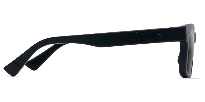 Maui Jim Hiapo Asian Fit in Matte Black / Neutral Grey (655-02) - Back View