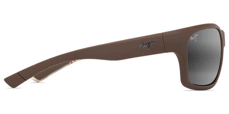 Maui Jim ‘Ano Nui in Matte Solid Brown / Neutral Grey (681-01) - Back View