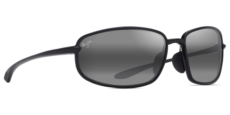 Maui Jim Ho‘okipa R Lite in Shiny Black / Neutral Grey (370-02) - Side View