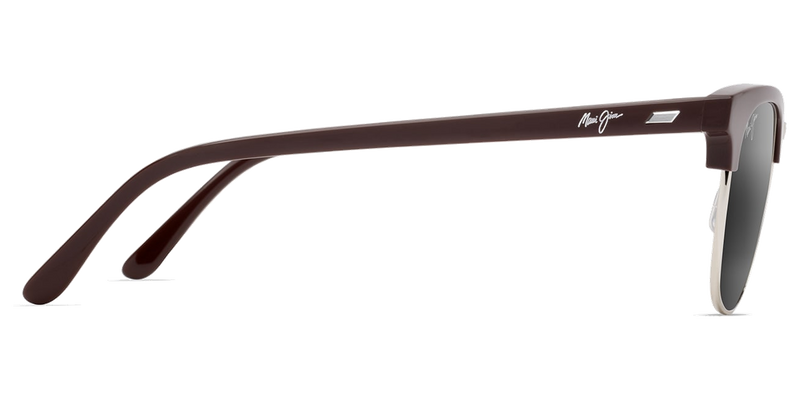 Maui Jim Holomua in Shiny Solid Brown / Neutral Grey (695-01) - Back View