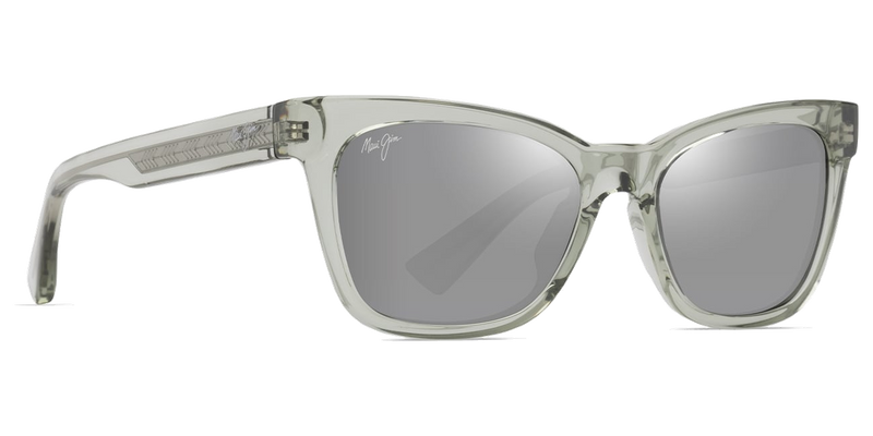 Maui Jim Hiwahiwa in Shiny Transparent Sage / Neutral Grey (689-15) - Side View