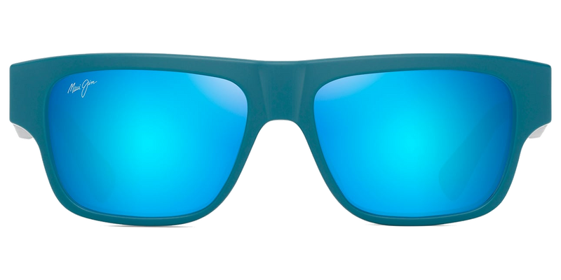 Maui Jim Kōkua in Matte Petrol Blue / Blue Hawaii (B638-03) - Front View