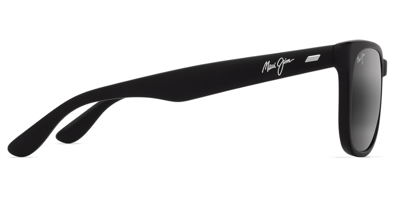 Maui Jim Kikonia XL in Matte Black / Neutral Grey (693-02) - Back View