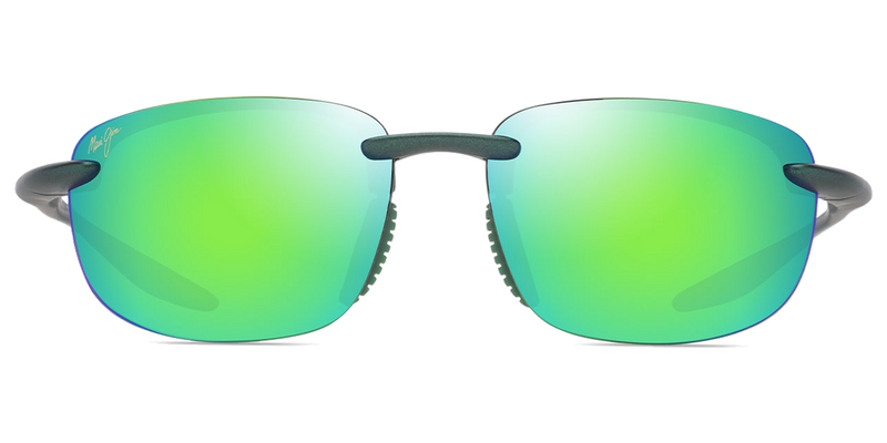 Maui Jim Ho‘okipa Ultra in Metal Matte Green / MAUIGreen® (GM676-15) - Temple Detail