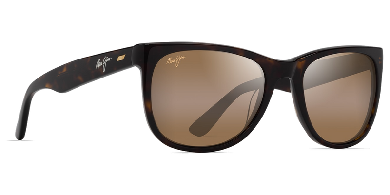 Maui Jim Kikonia XL in Shiny Dark Havana / HCL® Bronze (H693-10) - Temple Detail