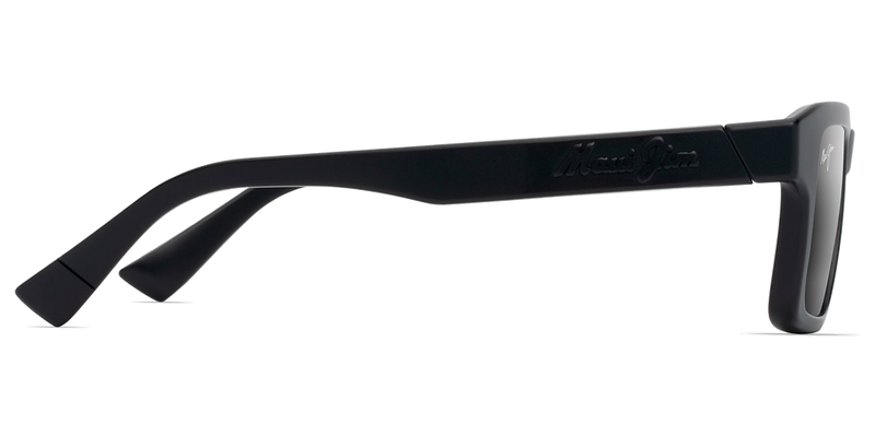 Maui Jim Kahiko in Matte Black / Neutral Grey (635-02) - Back View
