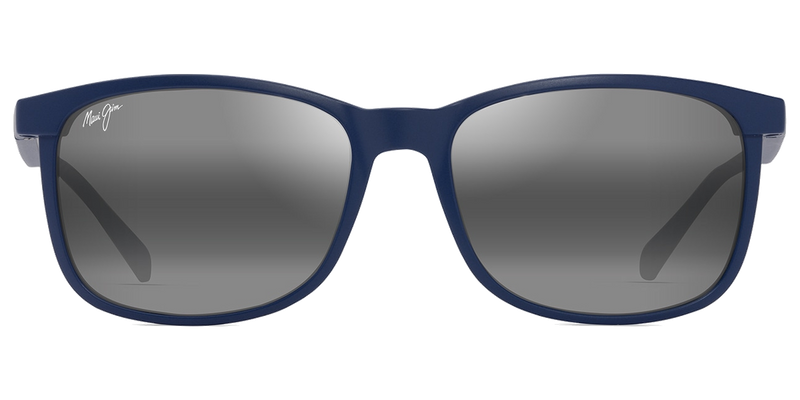 Maui Jim Hulili in Matte Blue / Neutral Grey (672-03) - Temple Detail