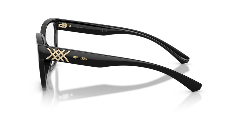 Burberry BE2457U in Black / Demo Lens - Side View