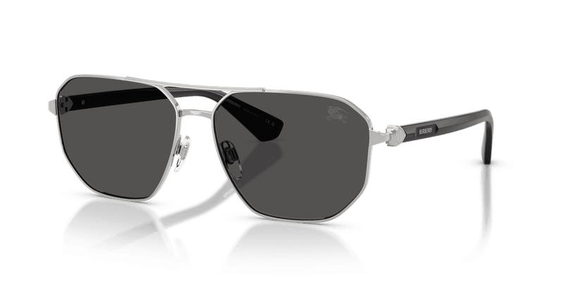 Burberry BE3166 in Silver / Dark Grey (100587) - Front View
