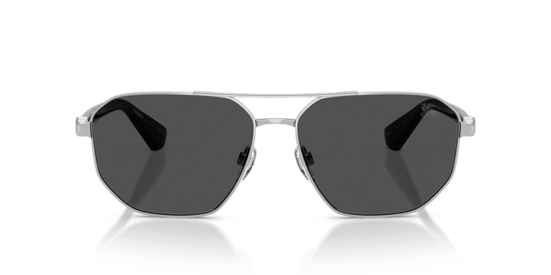 Burberry BE3166 in Silver / Dark Grey (100587) - Front View