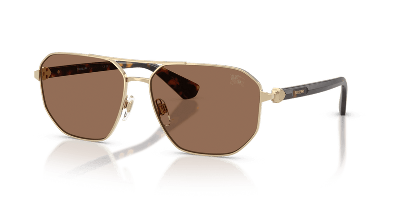 Burberry BE3166 in Light Gold / Dark Brown (110973) - Front View