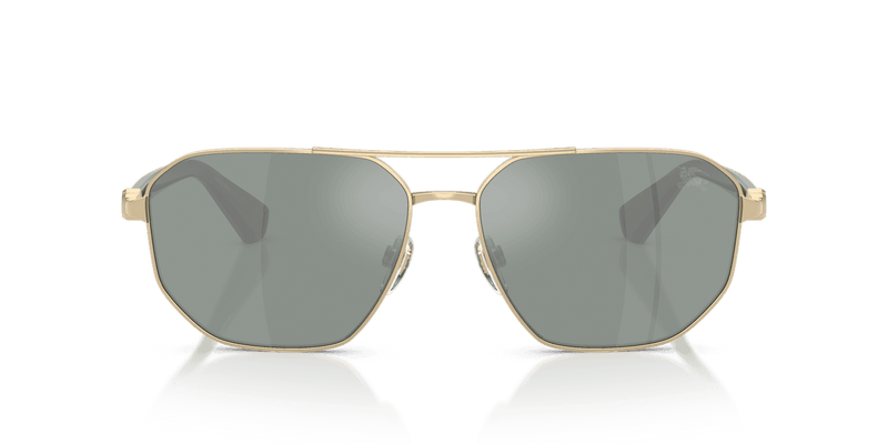 Burberry BE3166 in Light Gold / Petrol Green Mirror Silver (110982) - Back View