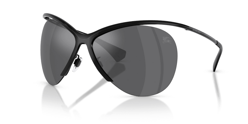 Burberry BE3168 in Black / Grey Mirror Silver (10016G) - Front View