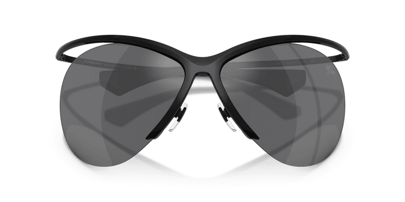 Burberry BE3168 in Black / Grey Mirror Silver (10016G) - Front View