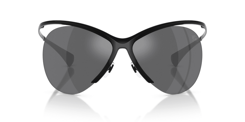 Burberry BE3168 in Black / Grey Mirror Silver (10016G) - Front View