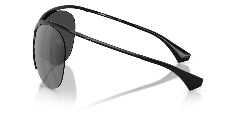 Burberry BE3168 in Black / Grey Mirror Silver (10016G) - Front View