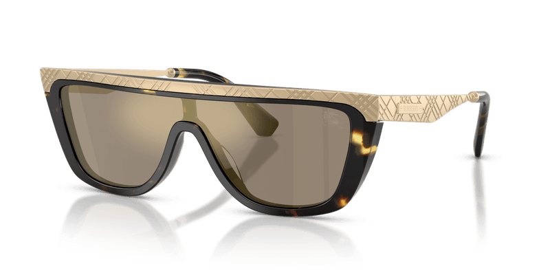 Burberry BE3174 in Yellow Havana / Light Brown Mirror Gold (13595A) - Front View