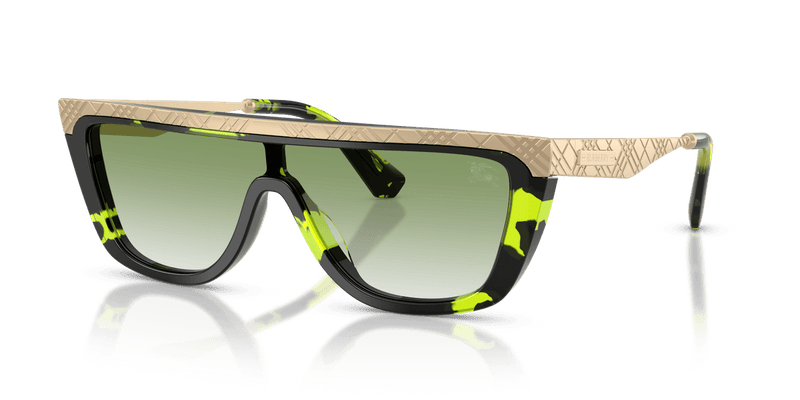 Burberry BE3174 in Green Havana / Clear Gradient Green (13598E) - Alternate View