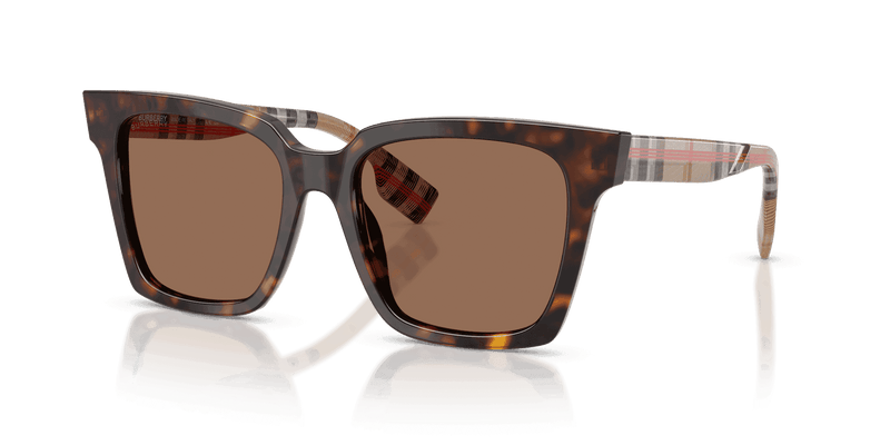 Burberry MAPLE BE4335 in Dark Havana / Dark Brown (390373) - Front View
