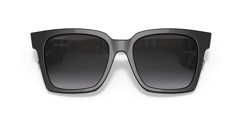 Burberry MAPLE BE4335 in Black / Grey Gradient (39298G) - Alternate View