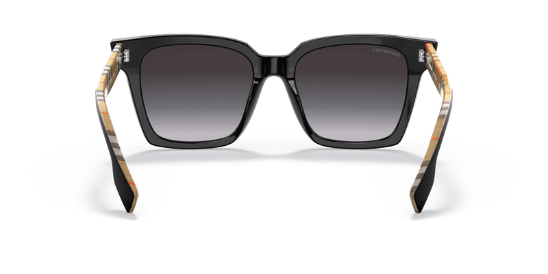 Burberry MAPLE BE4335 in Black / Grey Gradient (39298G) - Alternate View