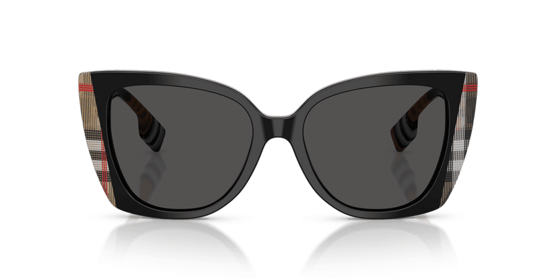 Burberry MERYL BE4393 in Black/Vintage Check / Dark Grey (405587) - Front View