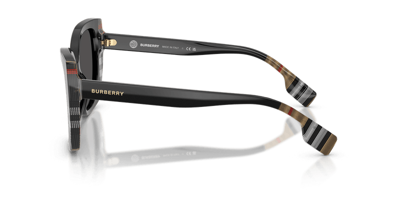 Burberry MERYL BE4393 in Black/Vintage Check / Dark Grey (405587) - Front View