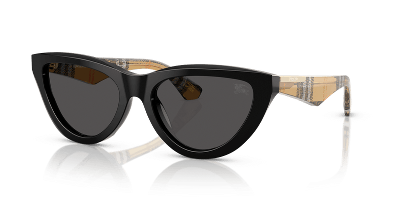 Burberry BE4436U in Black / Dark Grey (418887) - Front View