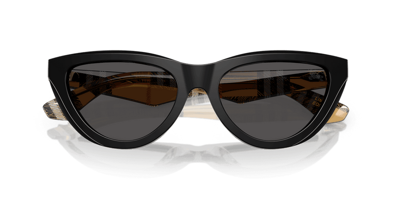 Burberry BE4436U in Black / Dark Grey (418887) - Side View