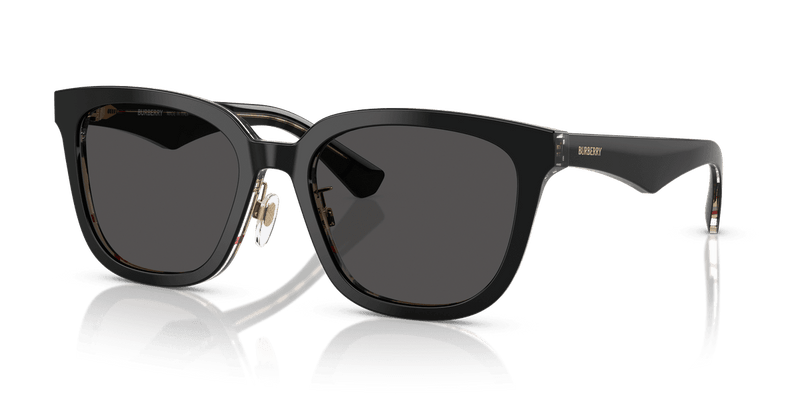 Burberry BE4446D in Top Black On Vintage Check / Dark Grey (412187) - Alternate View
