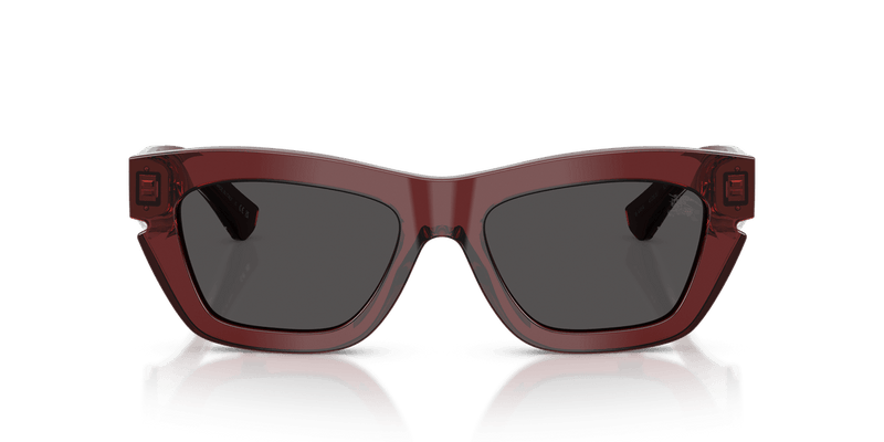 Burberry BE4454 in Bordeaux / Dark Grey - Temple Detail