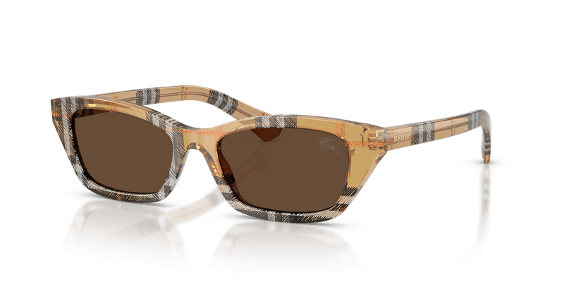 Burberry BE4488 in Check Sand / Dark Brown - Front View