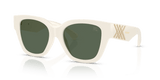 White / Dark Green