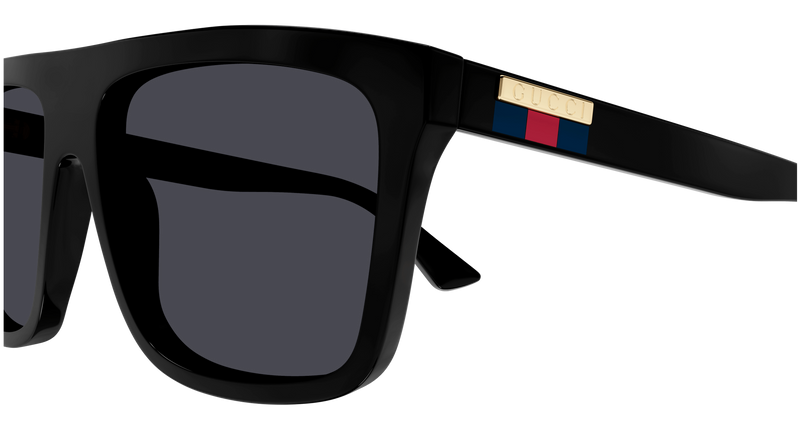 Gucci GG0748S Sunglasses in Black (001) - Back View