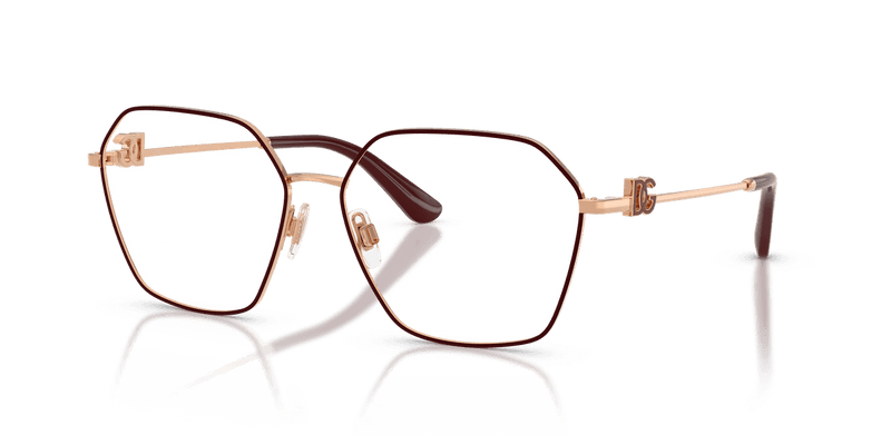 Dolce & Gabbana DG1366 in Pink Gold/Bordeaux (1351) - Alternate View