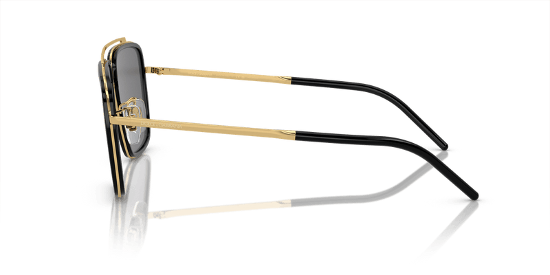 Dolce & Gabbana DG2220 in Gold/Black / Grey-Black - Side View