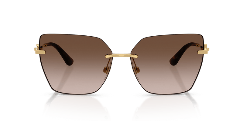 Dolce & Gabbana DG2321 in Gold / Brown Gradient - Temple Detail